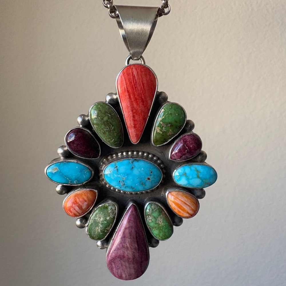 Timothy yazzie Navajo pendant genuine stone, rare piece
